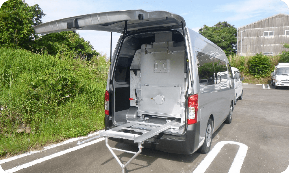 火葬専用の特殊車両